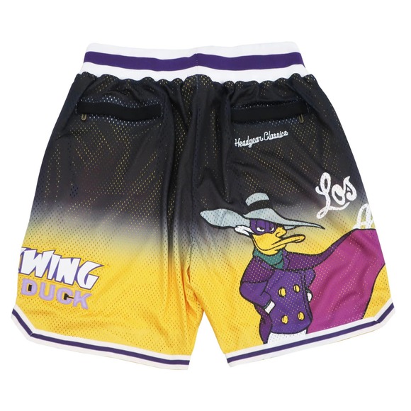 Darkwing Duck Los Angeles Lakers Men's Headgear Classics Mesh Basketball Shorts - Picture 2 of 2